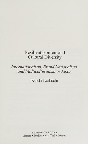 Cover for Resilient Borders and Cultural Diversity