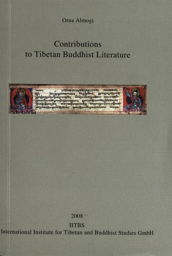 Cover for Contributions to Tibetan Buddhist literature
