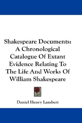 Cover for Shakespeare Documents