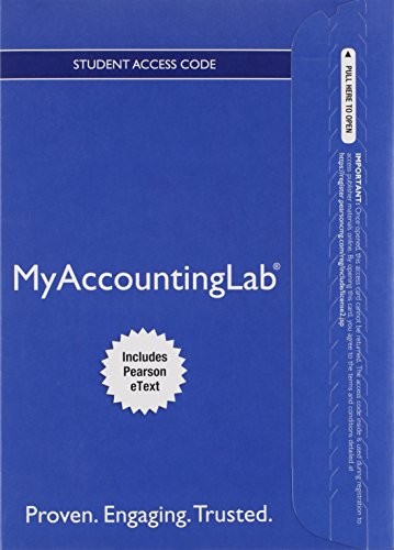 Cover for MyLab Accounting with Pearson eText -- Access Card -- for Horngren's Accounting