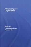 Cover for Philosophy and organization