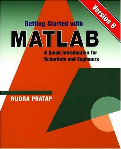Cover for Getting Started With MATLAB: Version 6 