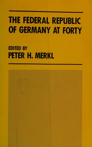 Cover for The Federal Republic of Germany at forty