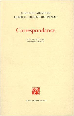 Cover for Correspondance