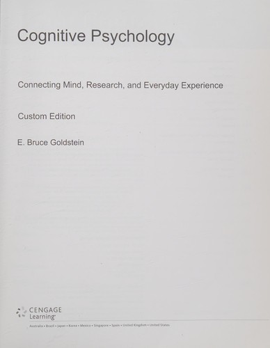 Cover for Cognitive Psychology Connecting Mind, Research, and Everyday Experience