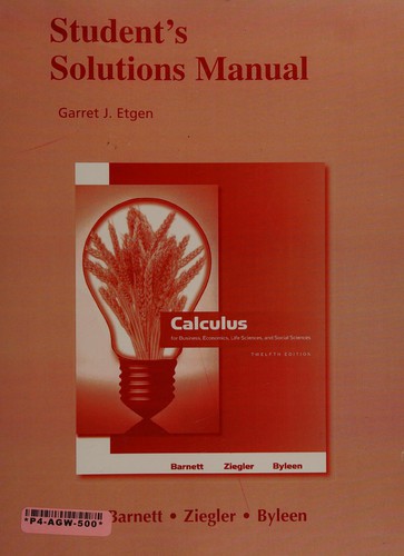 Cover for Calculus for Business, Economics, Life Sciences and Social Sciences