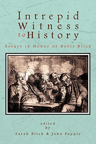 Cover for Intrepid witness to history