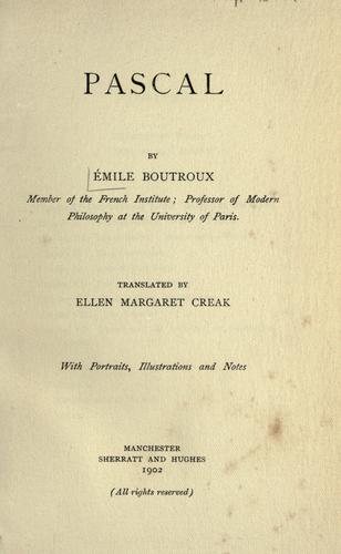 Cover for Pascal