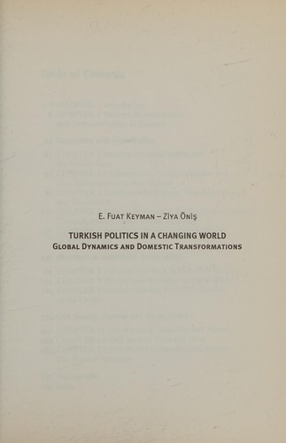 Cover for Turkish politics in a changing world