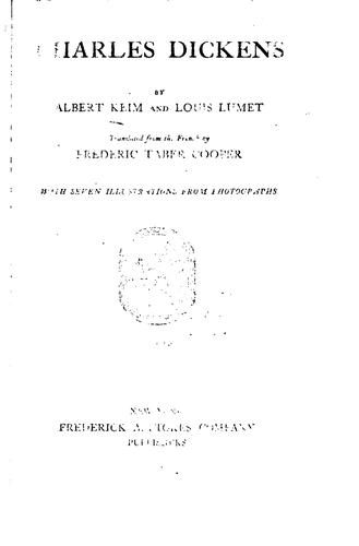Cover for Charles Dickens