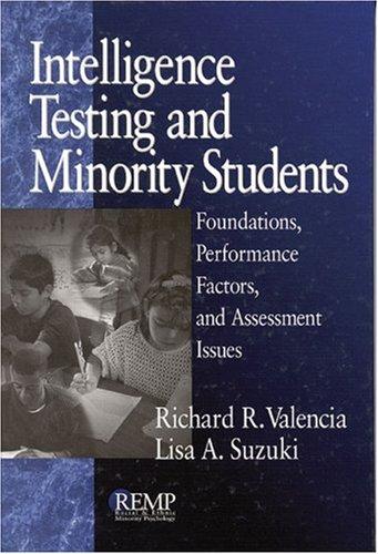 Cover for Intelligence testing and minority students