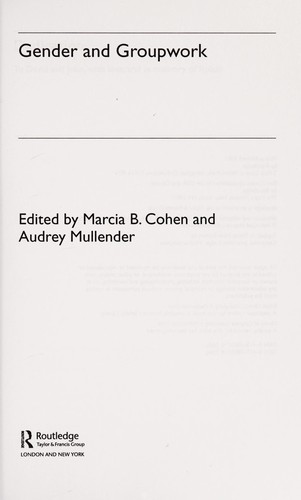 Cover for Gender and Groupwork