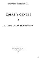 Cover for Cosas y gentes.
