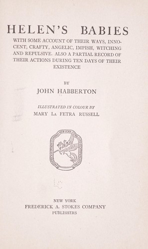 Cover for Helen's babies