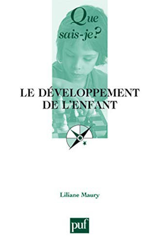 Cover for Le développement de l'enfant