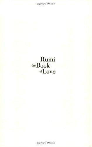 Cover for Rumi: The Book of Love