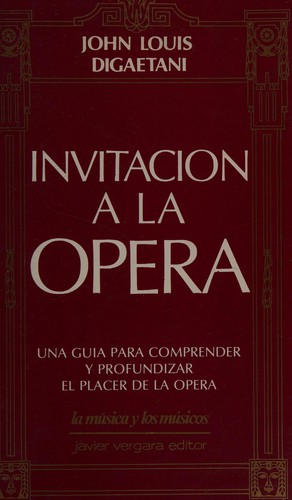Cover for Invitacion a la Opera