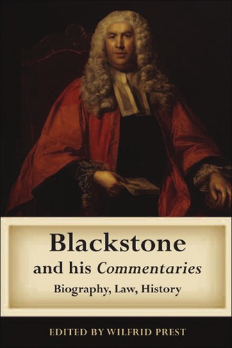 Cover for Blackstone and his commentaries