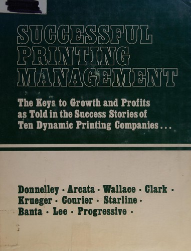 Cover for Successful printing management