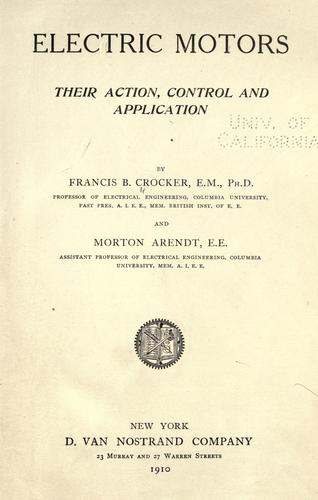 Cover for Electric motors, their action, control and application