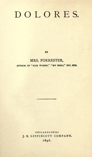 Cover for Dolores
