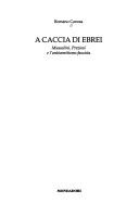 Cover for A caccia di ebrei