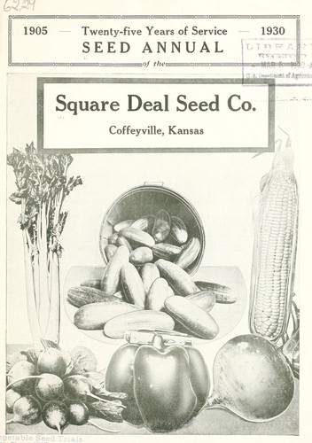 Cover for Seed annual of the Square Deal Seed Co