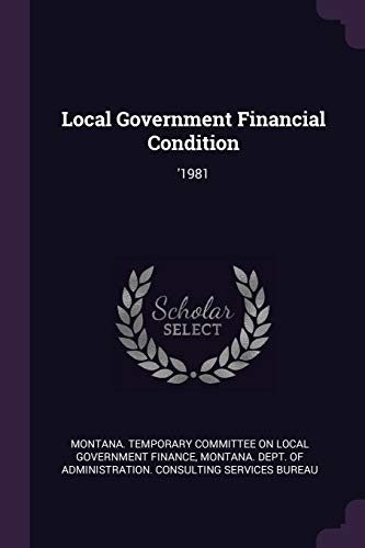 Cover for Local Government Financial Condition