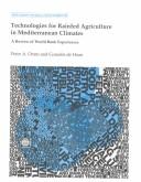 Cover for Technologies for rainfed agriculture in Mediterranean climates