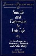 Cover for Suicide and Depression in Late Life