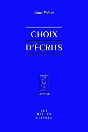 Cover for Choix d'écrits (Histoire) (French Edition)
