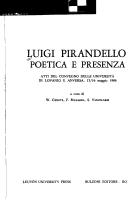 Cover for Luigi Pirandello