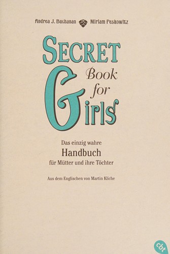 Cover for Secret book for girls