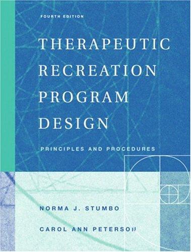 Cover for Therapeutic Recreation Program Design