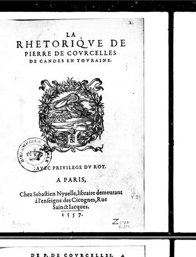 Cover for La rhetorique