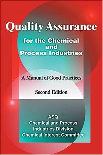 Cover for Quality Assurance for the Chemical and Process Industries