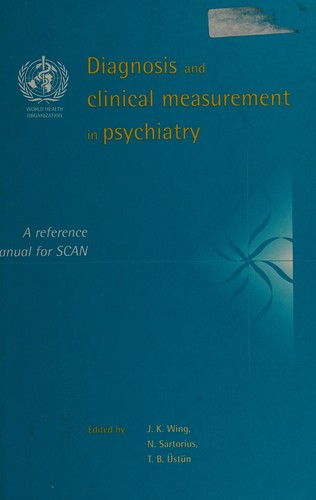 Cover for Diagnosis and clinical measurement in psychiatry