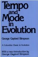 Cover for Tempo and mode in evolution