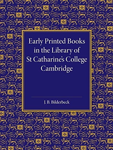 Cover for Early Printed Books in the Library of St Catharine's College Cambridge