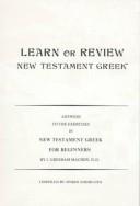 Cover for Learn or Review New Testament Greek