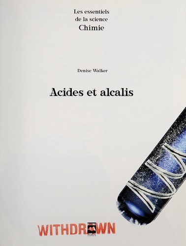 Cover for Acides et alcalis