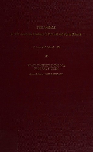 Cover for State Constitutions in a Federal System