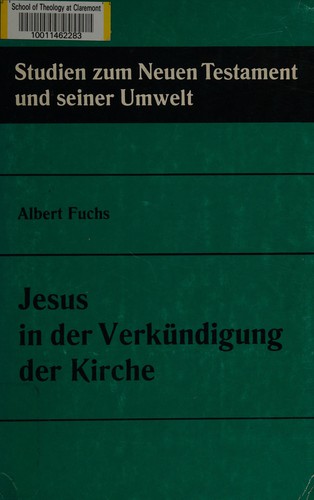 Cover for Jesus in der Verkündigung der Kirche