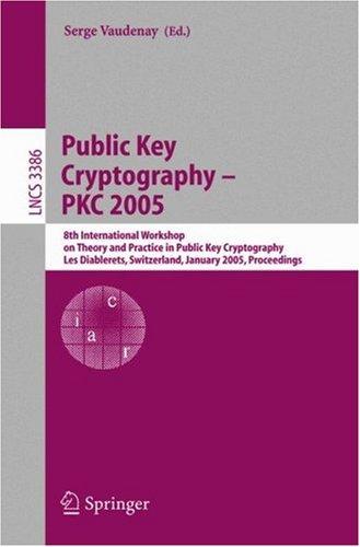 Cover for Public Key Cryptography - PKC 2005