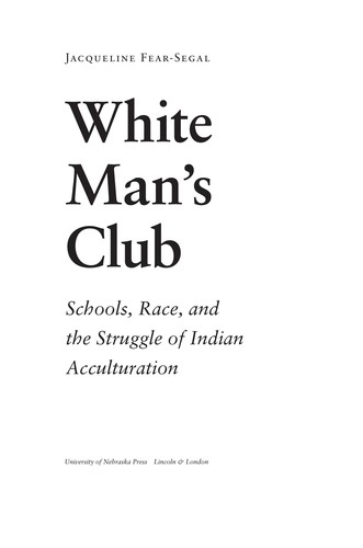 Cover for White man's club