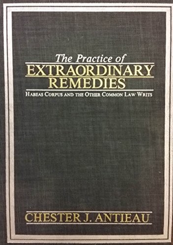 Cover for The practice of extraordinary remedies