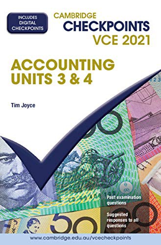Cover for Cambridge Checkpoints VCE Accounting Units 3&4 2021