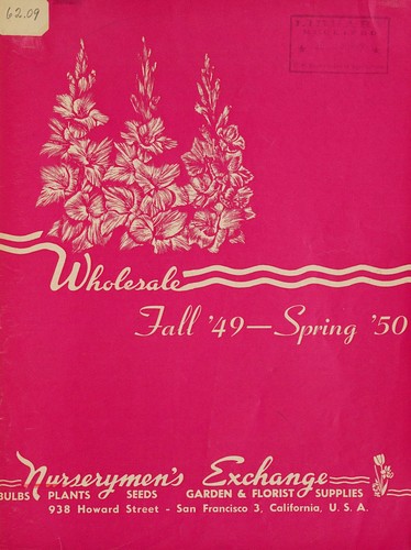 Cover for Wholesale fall '49 - spring '50