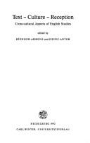 Cover for Text, culture, reception