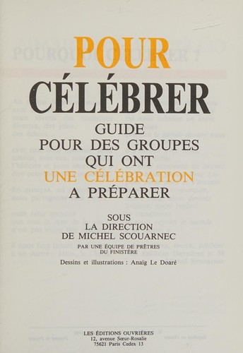 Cover for Pour célébrer